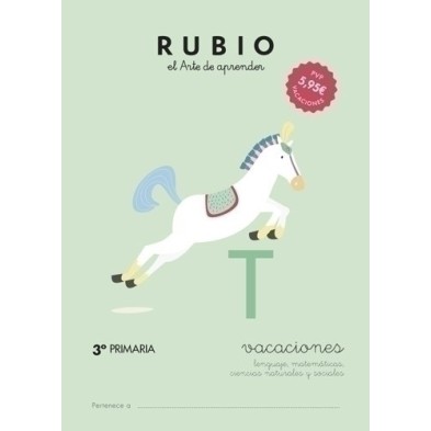 VAC3P-CUADERNO RUBIO A4 VACACIONES 3º PRIMARIA precio por 5 unidades