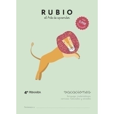 VAC4P-CUADERNO RUBIO A4 VACACIONES 4º PRIMARIA precio por 5 unidades