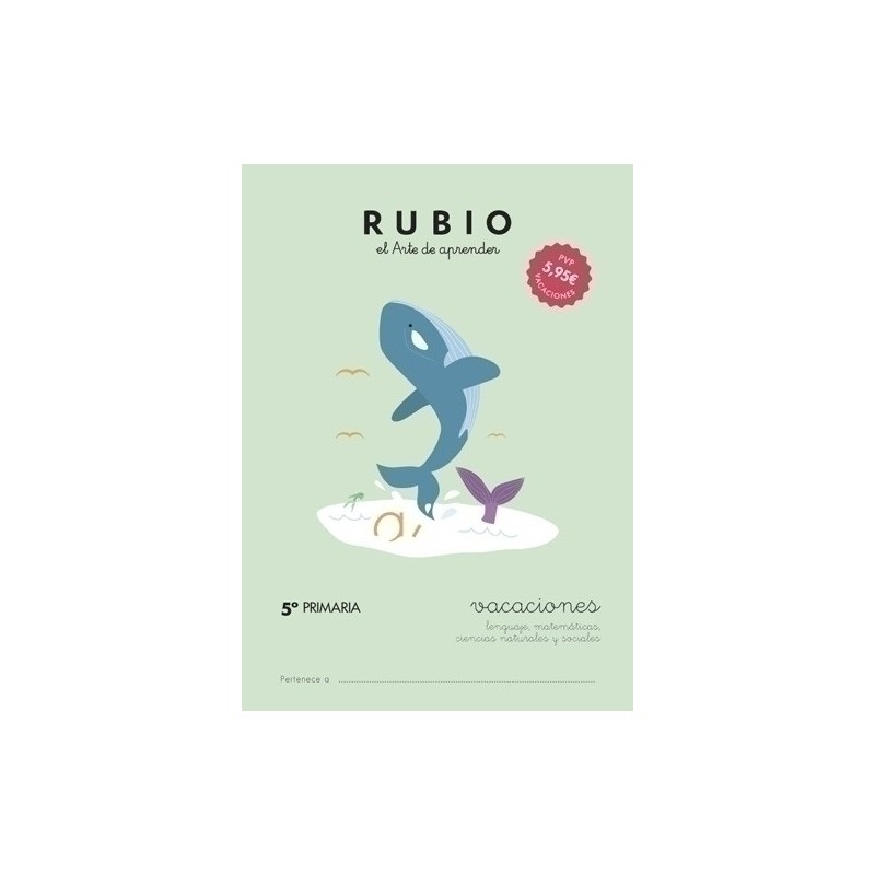 VAC5P-CUADERNO RUBIO A4 VACACIONES 5º PRIMARIA precio por 5 unidades
