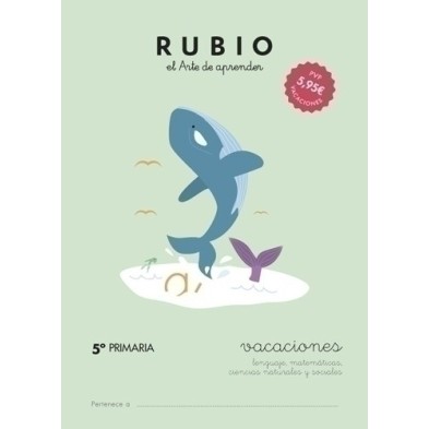 VAC5P-CUADERNO RUBIO A4 VACACIONES 5º PRIMARIA precio por 5 unidades