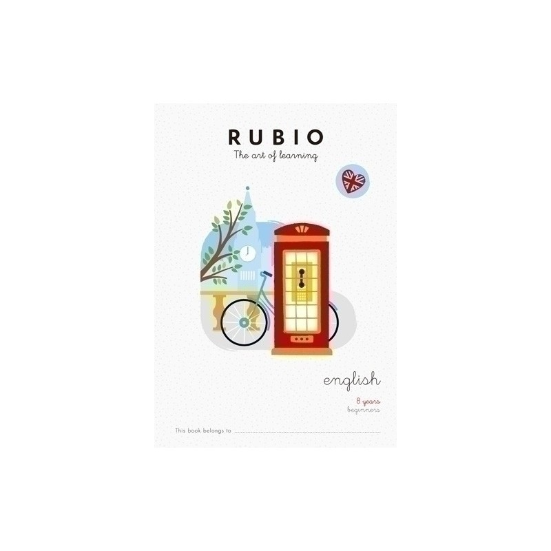 RE8B-CUADERNO RUBIO A4 in ENGLISH BEGINNERS 8 precio por 5 unidades