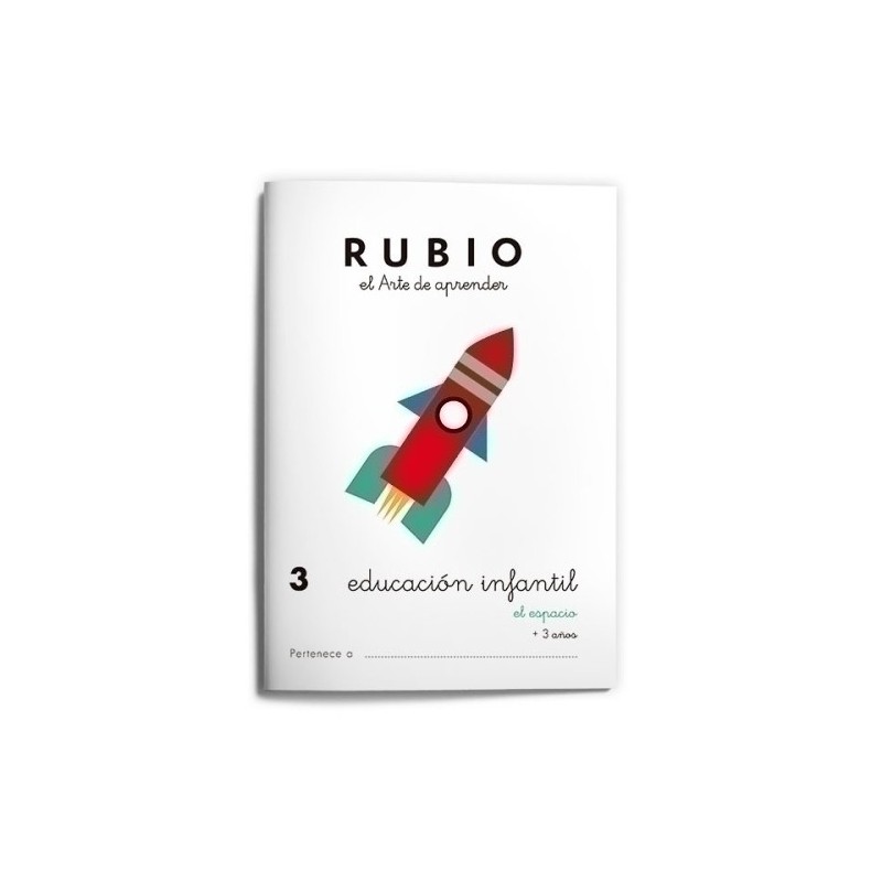 EI3-CUADERNO RUBIO A5 EDU. INF. 3 EL ESPACIO precio por 10 unidades