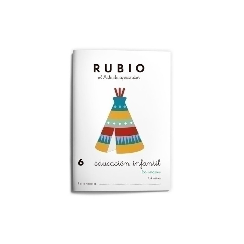 EI6-CUADERNO RUBIO A5 EDU. INF. 6 LOS INDIOS precio por 10 unidades