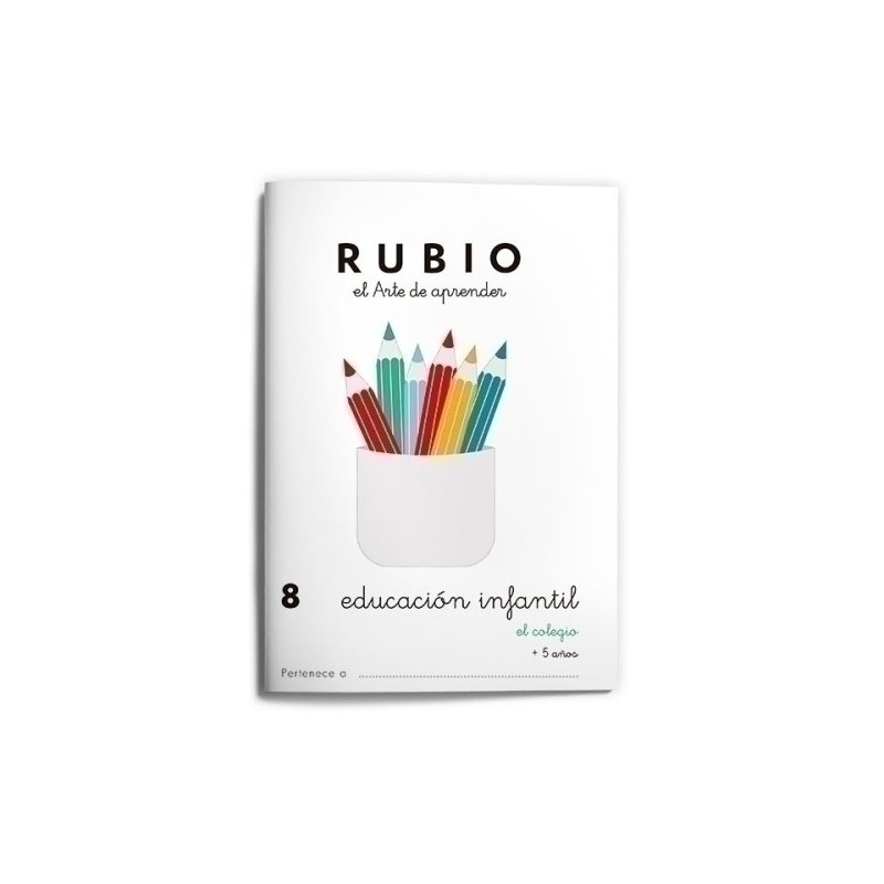 EI8-CUADERNO RUBIO A5 EDU. INF. 8 EL COLEGIO precio por 10 unidades