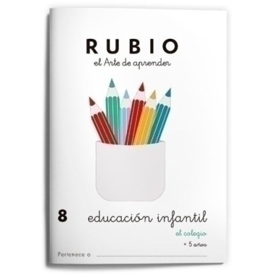 EI8-CUADERNO RUBIO A5 EDU. INF. 8 EL COLEGIO precio por 10 unidades