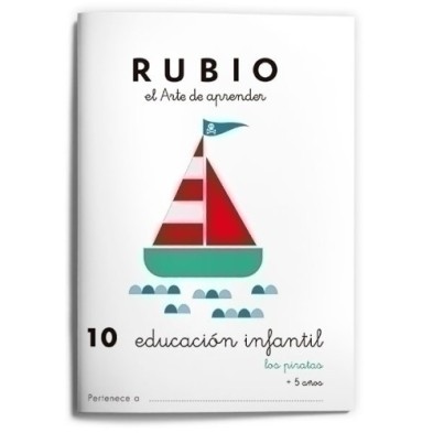 EI10-CUADERNO RUBIO A5 EDU. INF. 10 PIRATAS precio por 10 unidades