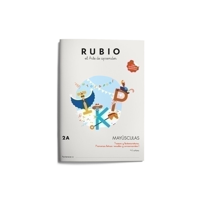 MY2A-CUADERNO RUBIO MAYUSCULAS 2A precio por 10 unidades