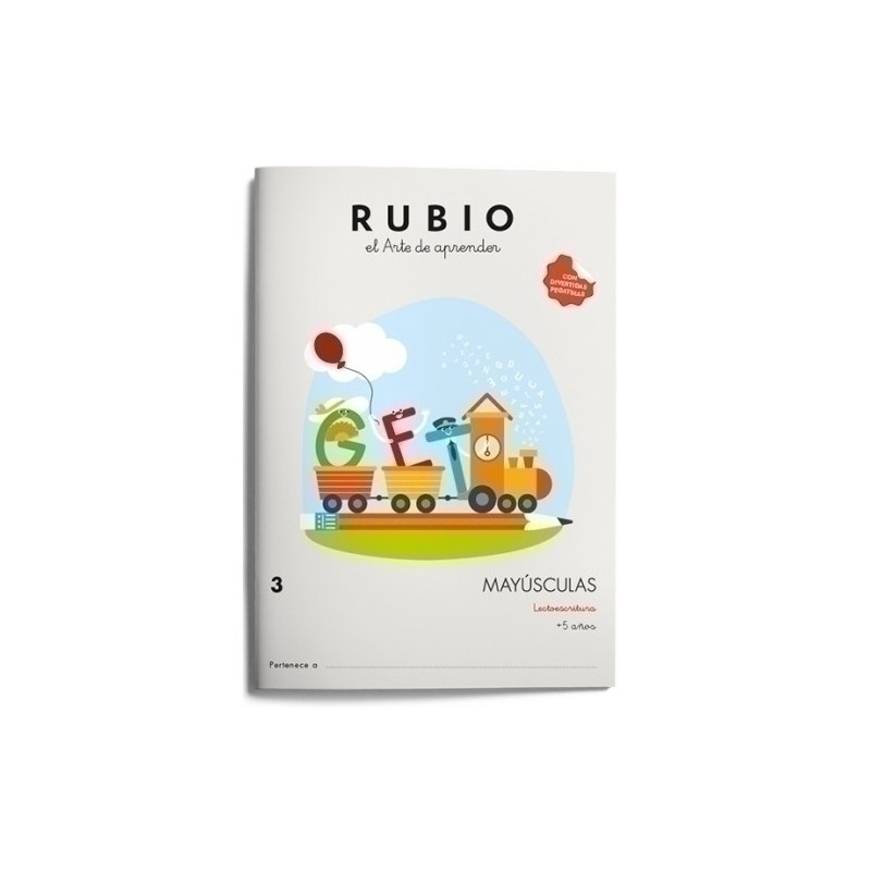 MY3-CUADERNO RUBIO MAYUSCULAS 3 precio por 10 unidades