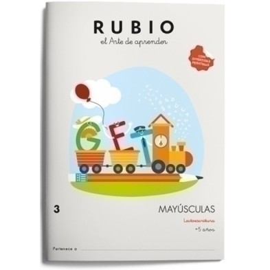 MY3-CUADERNO RUBIO MAYUSCULAS 3 precio por 10 unidades