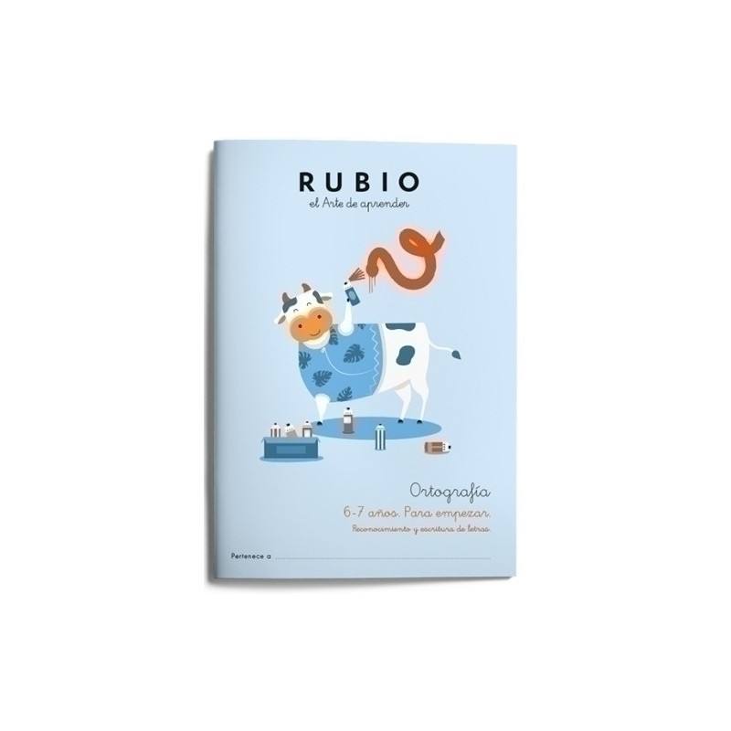 ORT1-CUADERNO RUBIO ORTOGRAFIA 1 6-7 AÑOS precio por 5 unidades
