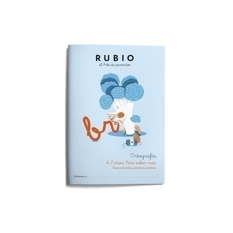 ORT2-CUADERNO RUBIO ORTOGRAFIA 2 6-7 AÑOS precio por 5 unidades