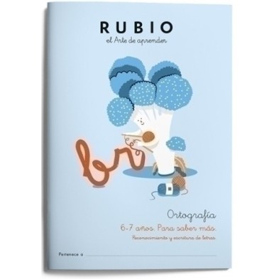 ORT2-CUADERNO RUBIO ORTOGRAFIA 2 6-7 AÑOS precio por 5 unidades