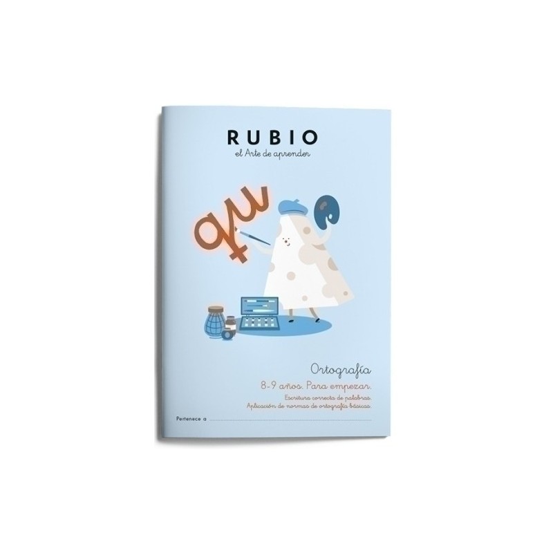 ORT3-CUADERNO RUBIO ORTOGRAFIA 3 8-9 AÑOS precio por 5 unidades