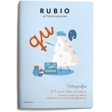 ORT3-CUADERNO RUBIO ORTOGRAFIA 3 8-9 AÑOS precio por 5 unidades