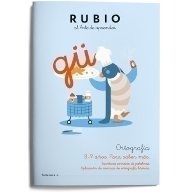 ORT4-CUADERNO RUBIO ORTOGRAFIA 4 8-9 AÑOS precio por 5 unidades