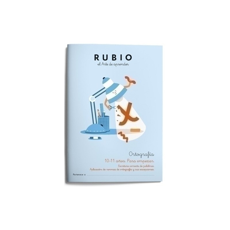ORT5-CUADERNO RUBIO ORTOGRAFIA 5 10-11 AÑOS precio por 5 unidades