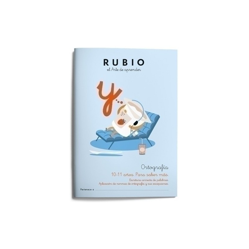ORT6-CUADERNO RUBIO ORTOGRAFIA 6 10-11 AÑOS precio por 5 unidades