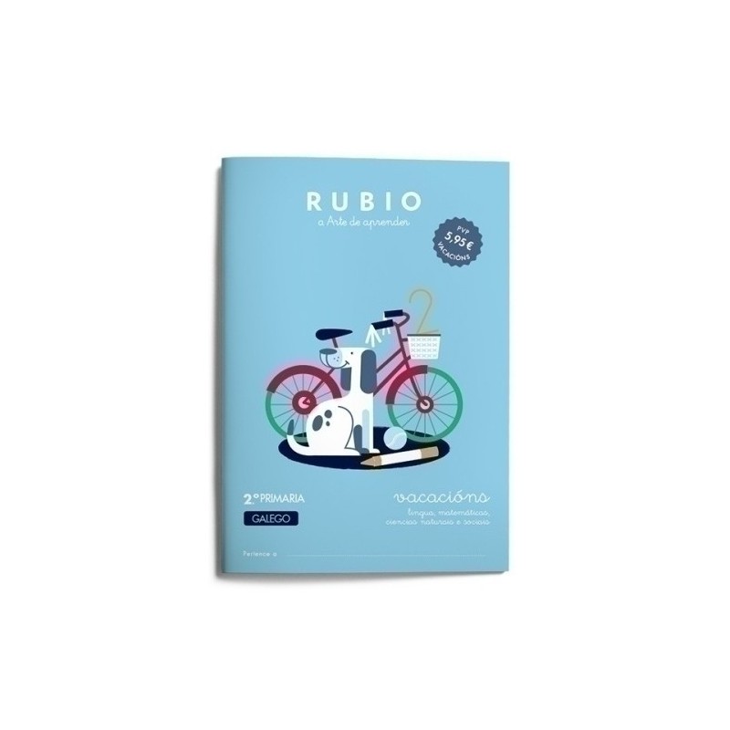 VAC2PG-CUADERNO RUBIO GAL.VACACIONS 2º PRIM. precio por 5 unidades