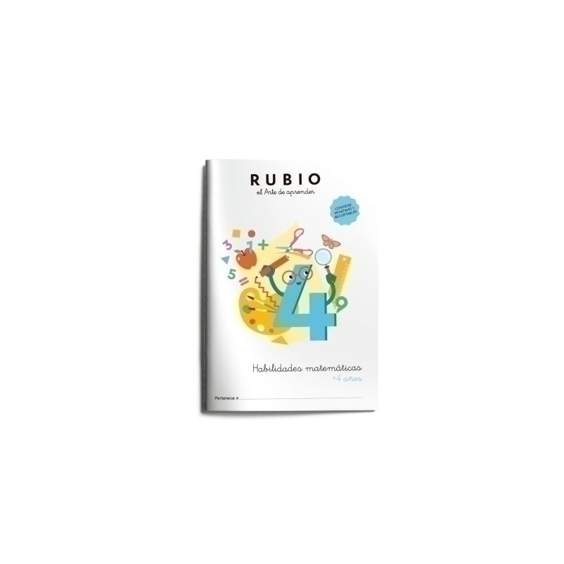 HM4-CUADERNO RUBIO HABILIDADES MATEMATICAS 4 precio por 1 unidades