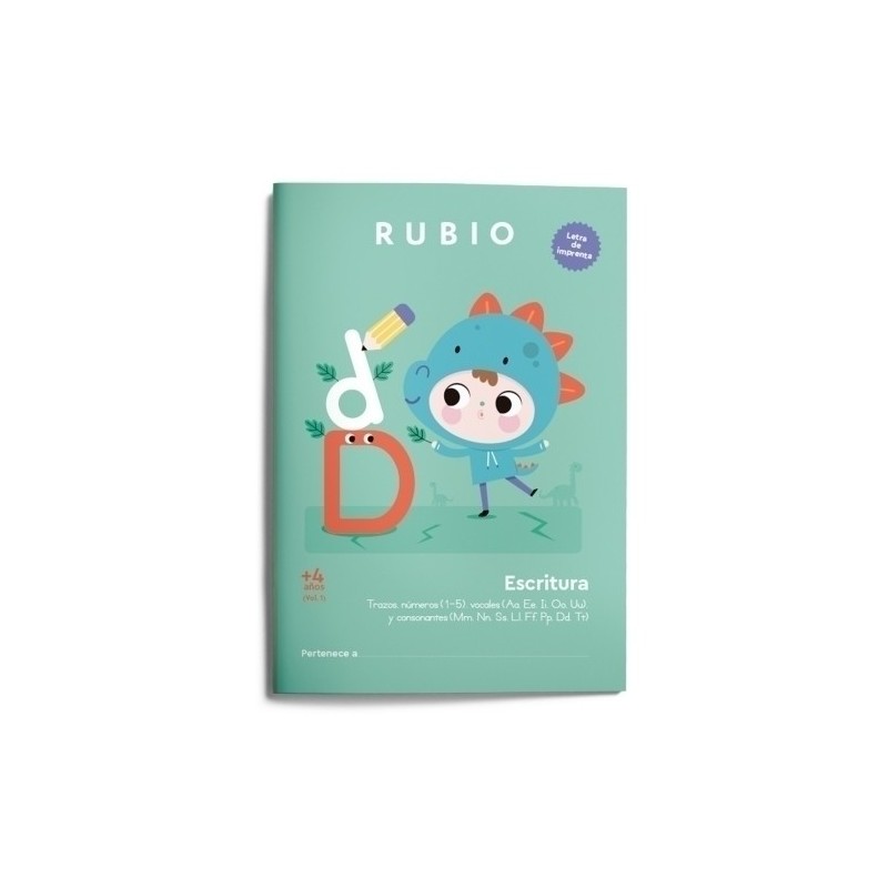 CIMP4_1-CUADERNO RUBIO A4 ESCRITURA IMPRENTA 4 precio por 1 unidades