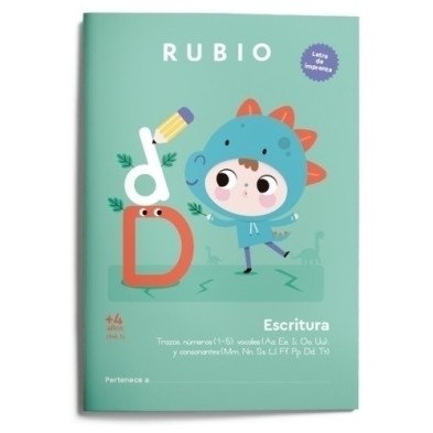 CIMP4_1-CUADERNO RUBIO A4 ESCRITURA IMPRENTA 4 precio por 1 unidades