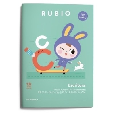 CIMP4_2-CUADERNO RUBIO A4 ESCRITURA IMPRENTA 4 precio por 1 unidades