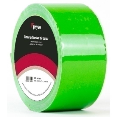 1854804-CINTA ADHESIVA PRYSE OPP 48x63 VERDE precio por 1 unidades