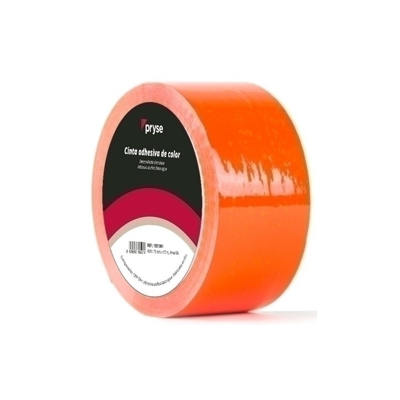1854807-CINTA ADHESIVA PRYSE OPP 48x63 NARANJA precio por 1 unidades
