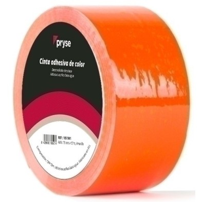 1854807-CINTA ADHESIVA PRYSE OPP 48x63 NARANJA precio por 1 unidades