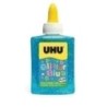 49981-COLA GLITTER GLUE UHU B/88 ml AZUL precio por 6 unidades
