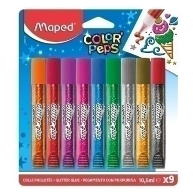 813010-COLA GLITTER GLUE MAPED LAPIZ precio por 6 unidades