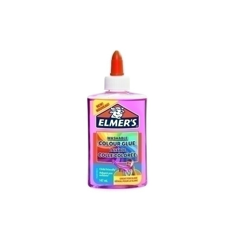 2109496-COLA ELMER´S SLIME TRANSLUCIDO ROSA precio por 3 unidades