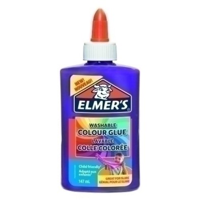2109502-COLA ELMER´S SLIME OPACO MORADO precio por 3 unidades