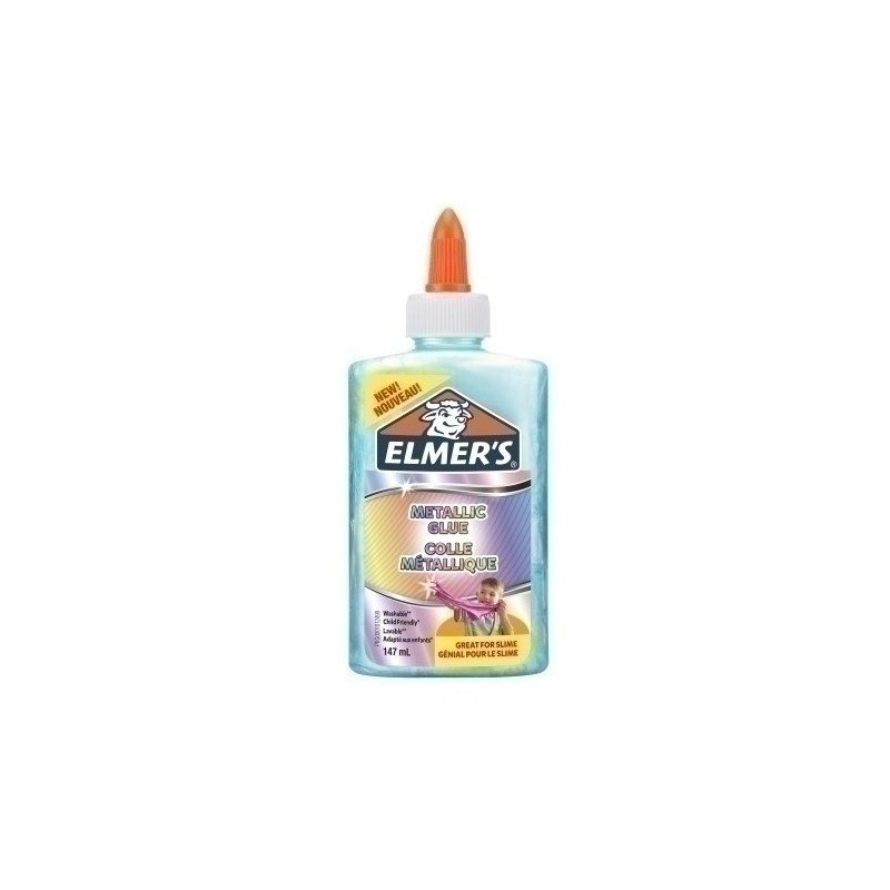 2109493-COLA ELMER´S SLIME METALICO AZUL PIZARRA precio por 3 unidades