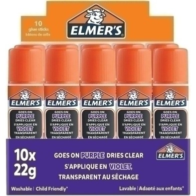 2136614-BARRA PEGAMENTO ELMER´S MORADO 22g precio por 10 unidades