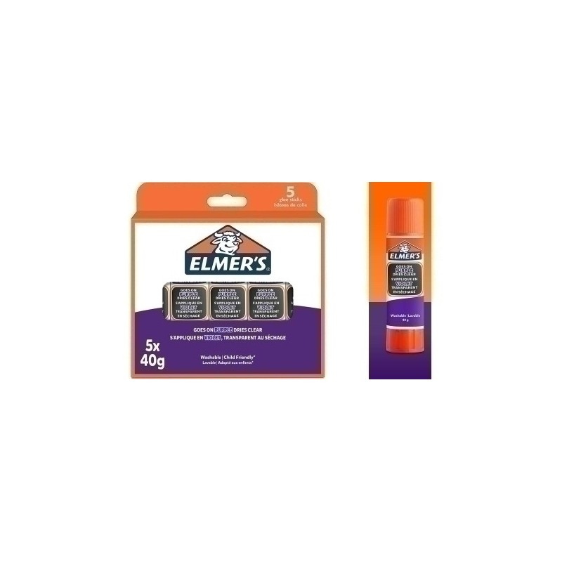 2143884-BARRA PEGAMENTO ELMER´S MORADO 40g precio por 12 unidades