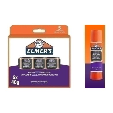 2143884-BARRA PEGAMENTO ELMER´S MORADO 40g precio por 12 unidades