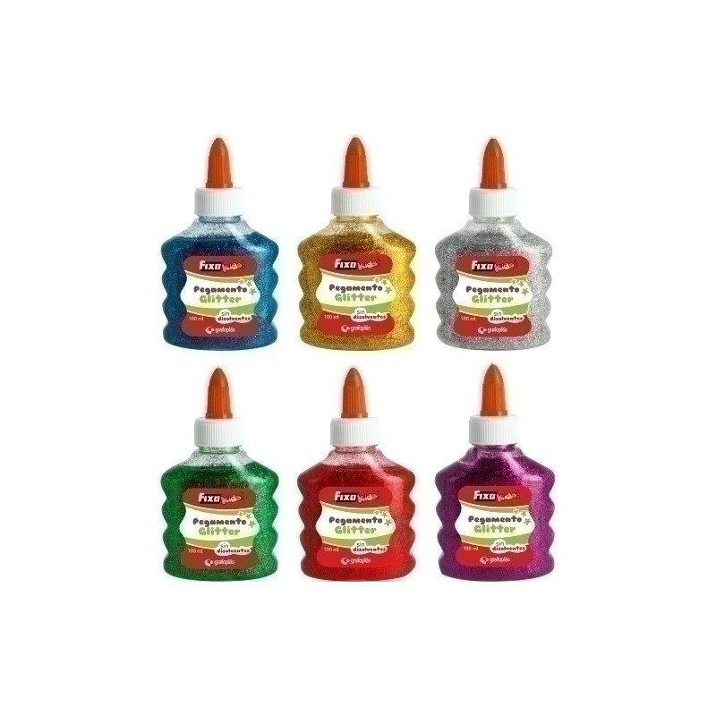 00023799-COLA FIXO KIDS GLITTER 100ml SURT. P/1 precio por 12 unidades