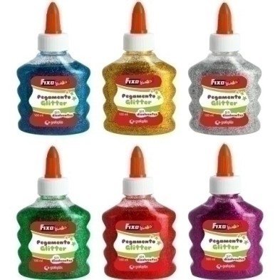 00023799-COLA FIXO KIDS GLITTER 100ml SURT. P/1 precio por 12 unidades