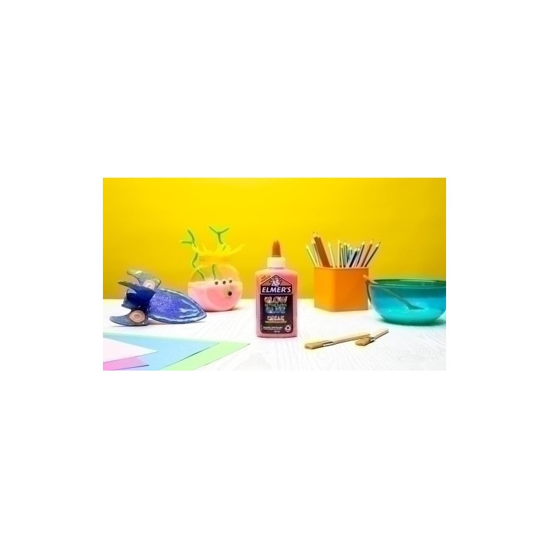 2162079-COLA ELMER´S SLIME BRILLA OSC. ROSA precio por 1 unidades