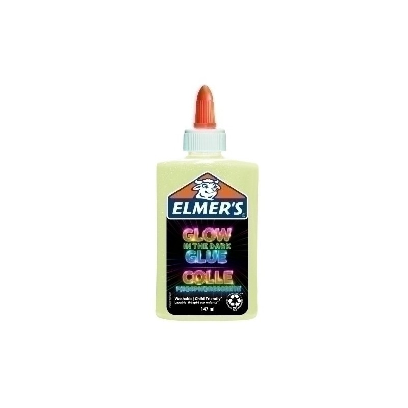 2162077-COLA ELMER´S SLIME BRILLA OSC. NAT. precio por 1 unidades