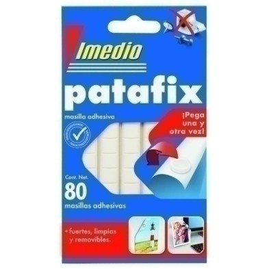 7001466-MASILLA ADHESIVA IMEDIO PATAFIX REM.80ud precio por 12 unidades