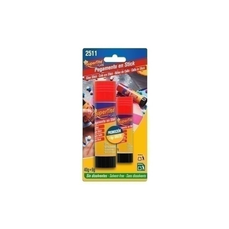 2511-BARRA PEGAMENTO SUPERTITE 40g+9g precio por 12 unidades