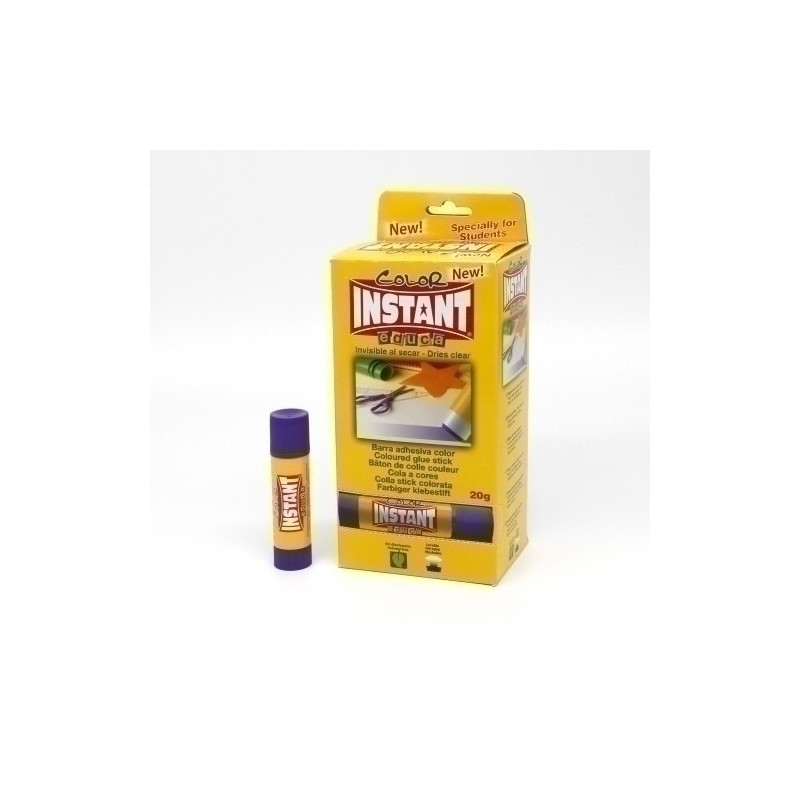 12361-BARRA PEGAMENTO INSTANT EDUCA 20g precio por 24 unidades