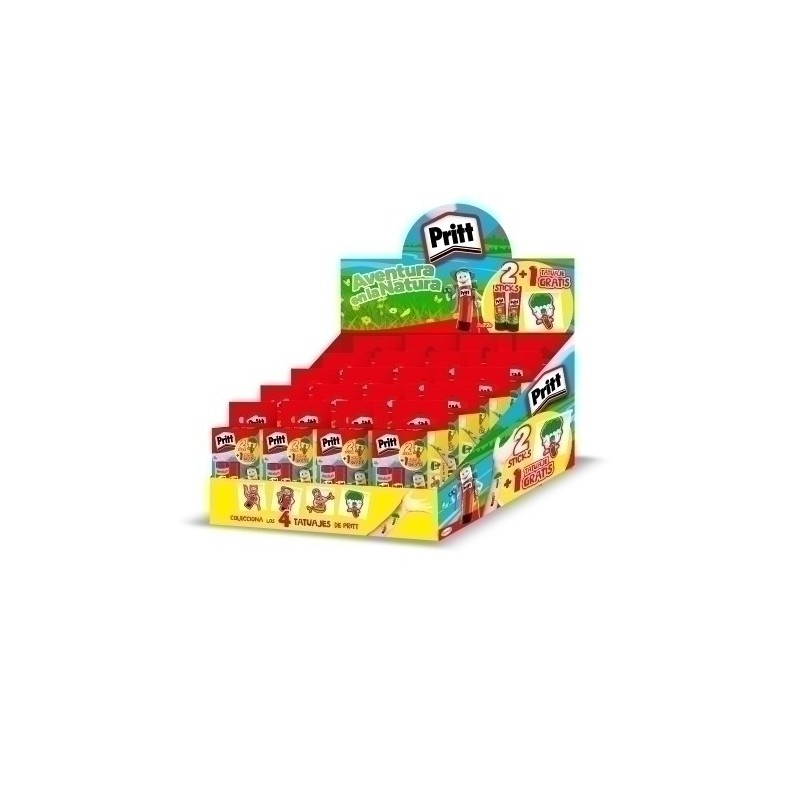 2763929-BARRA PEGAMENTO PRITT 22g EXPOS. 40 precio por 1 unidades