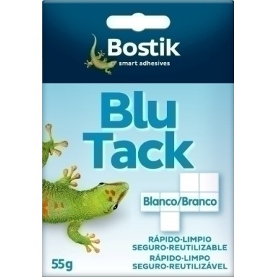 1739-MASILLA ADHESIVA BLU-TACK BLANCO CUART. precio por 12 unidades
