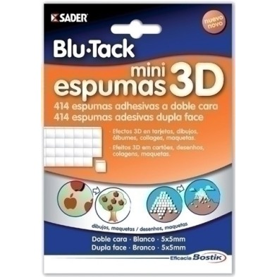 1691-ADHESIVO BLU-TACK MINI ESPUMAS 3D precio por 12 unidades