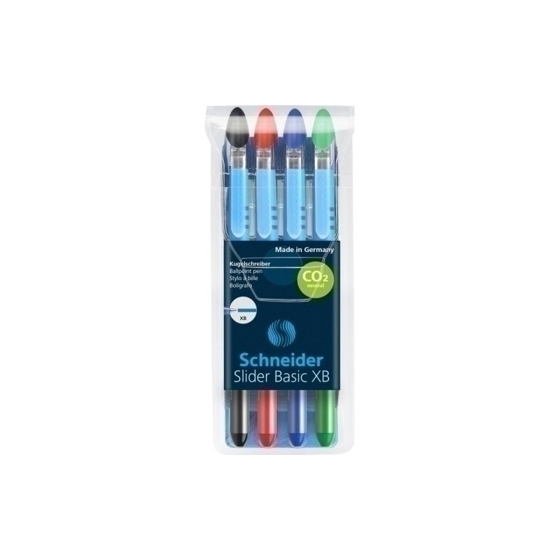 SH151294-BOLIGRAFO SCHNEIDER SLIDER BASIC XB E/4 precio por 1 unidades
