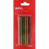13800-COLA TERMOFUSIBLE BARRA APLI GLITTER 12 precio por 1 unidades