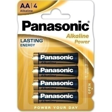 LR6/4BP AP-PILAS PANASONIC ALKALINE AA LR06 B/4 precio por 1 unidades